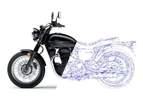 Technical outline illustration.