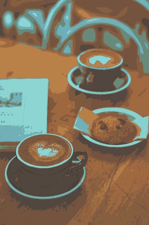 Cafe Mocca illustration style.