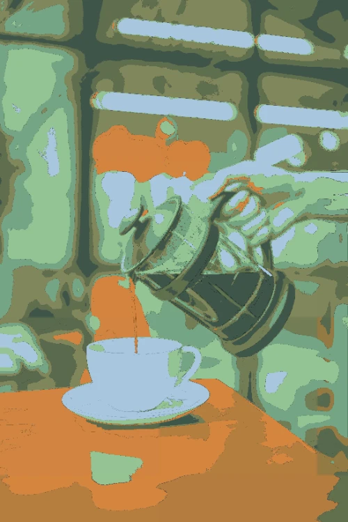 Cafe Mocca illustration style.